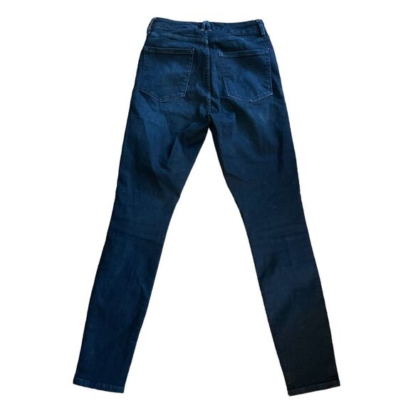 Good American Good Legs Cropped Jeans Blue Blue Dark Wash Skinny 6 28 - Picture 2 of 7